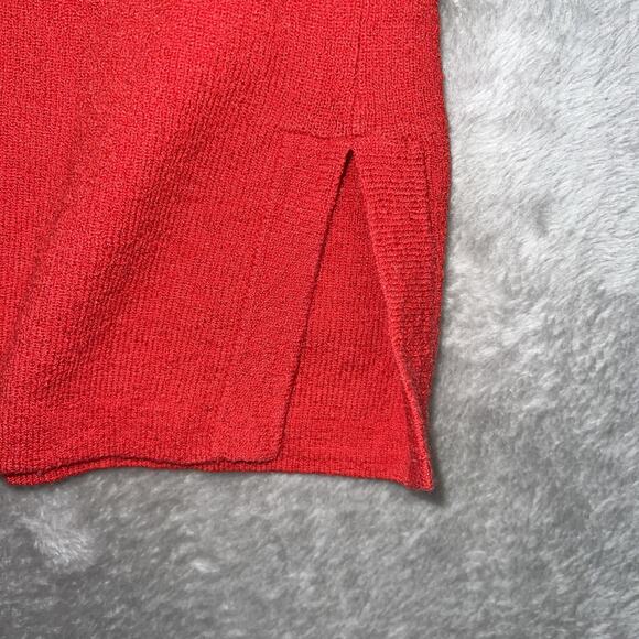 Diane Gilman Large Nautical Red Sweater Blue/white Stripe Inset Long Sleeve - Picture 4 of 8